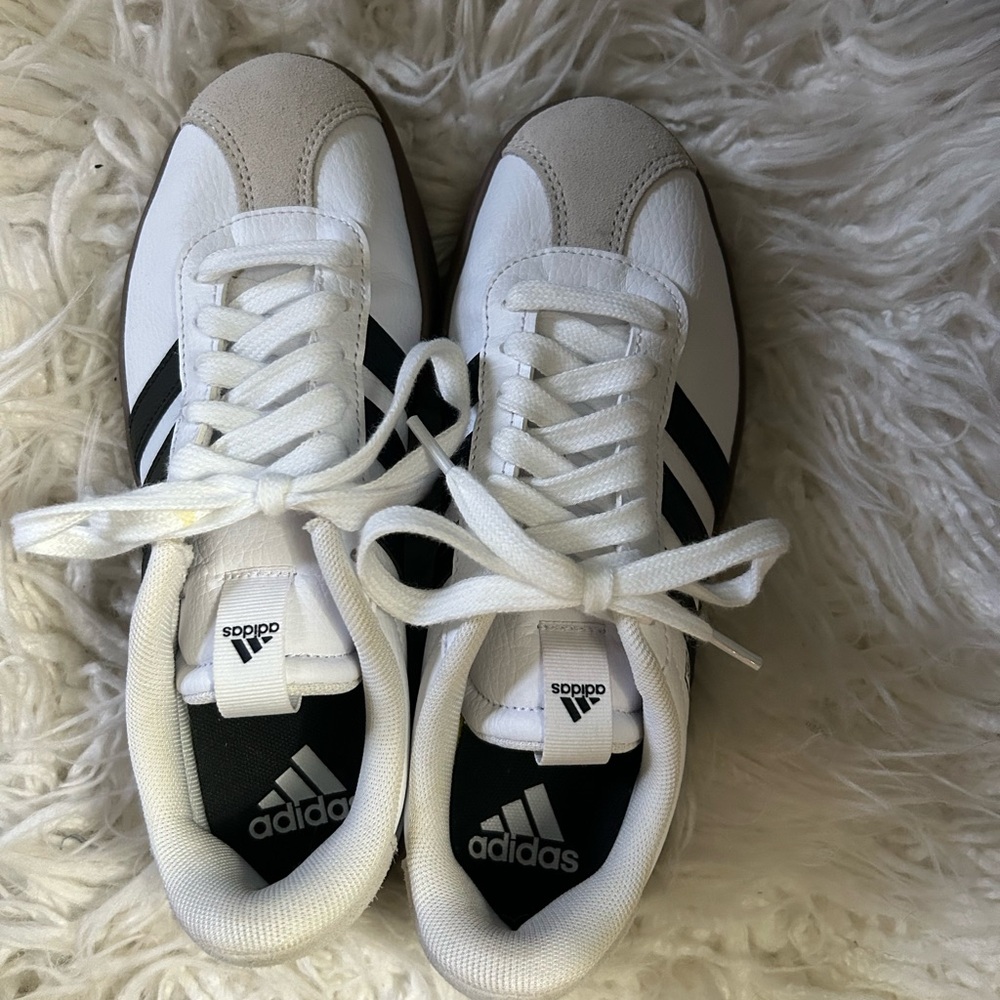 Adidas VL Court 3.0 White and Black Women's Sneakers